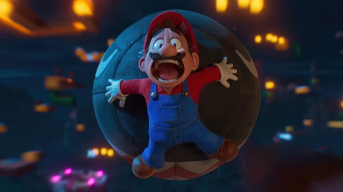4K CGI Mario riding a Bullet Bill