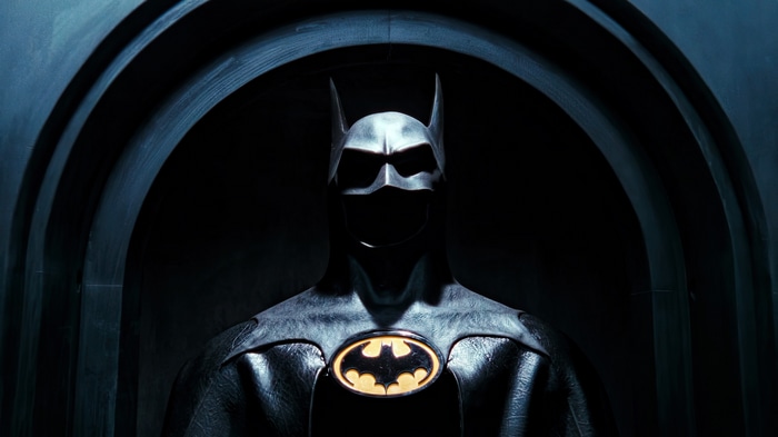 Batman in the Batcave with Arched Walls