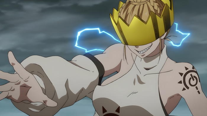 Haumea from Enen no Shouboutai with a crown