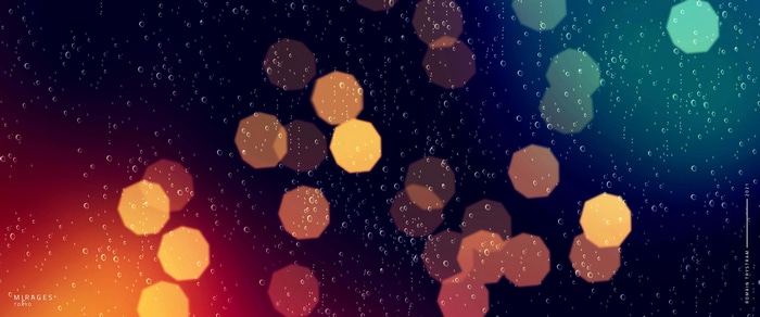 Rainy night with bokeh lights by Romain Trystram