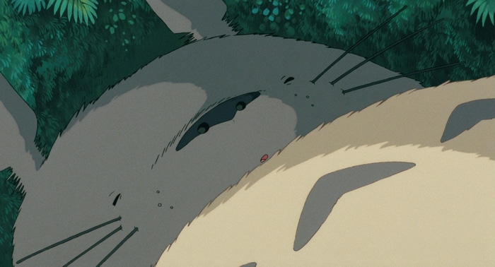 My Neighbor Totoro: Two Totoros sleeping in the forest