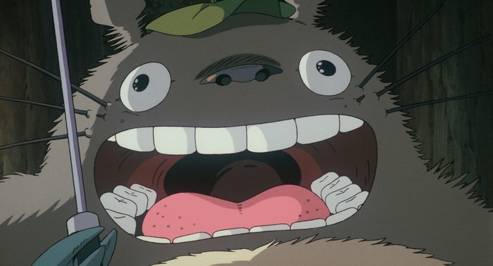 My Neighbor Totoro character with mouth open