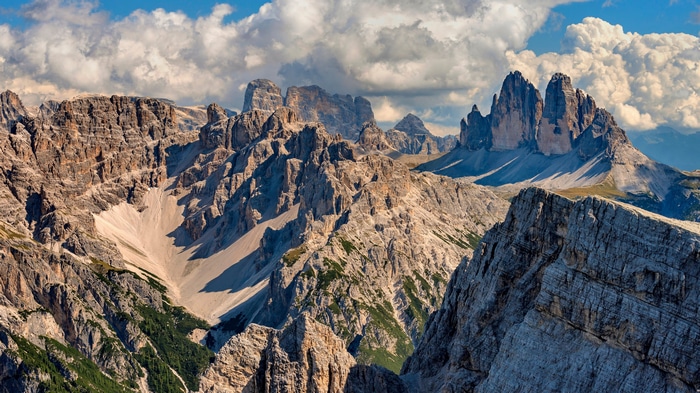 4K Dolomites Alps Mountains in Italy