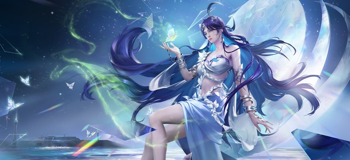 Haiyue from Honor of Kings with butterflies