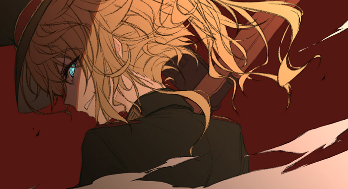 Tanya Degurechaff from Youjo Senki in uniform