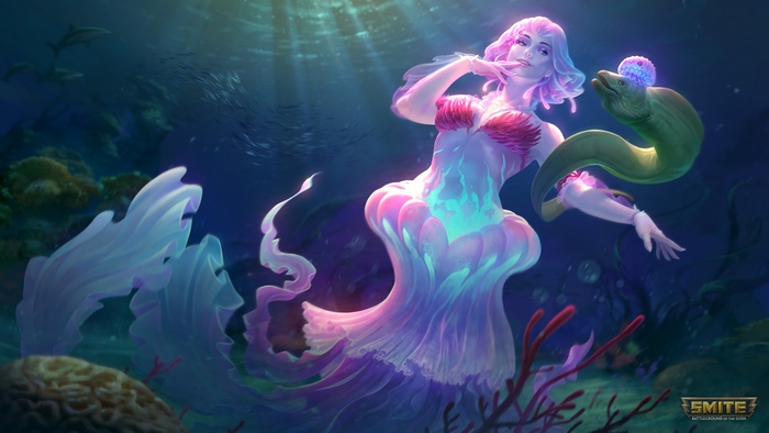 Lady of the Sea Discordia with Moray Eel