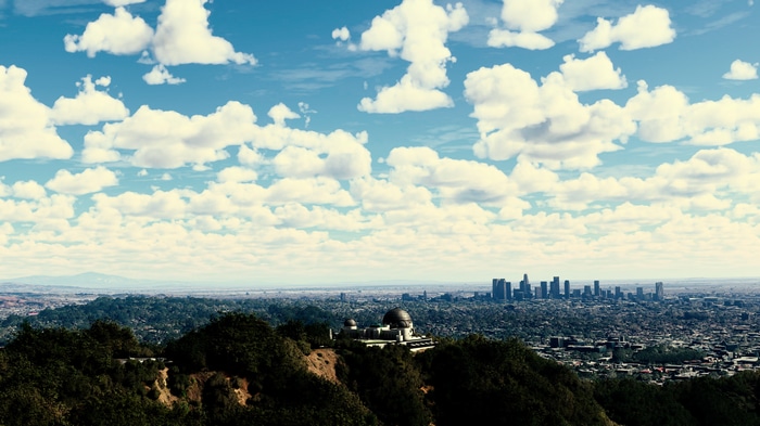 Griffith Observatory and Los Angeles Cityscape