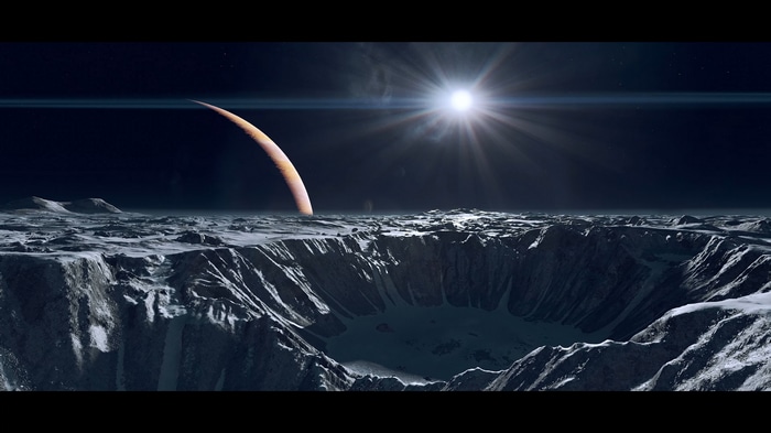 Starfield 4K Space Landscape with Planet