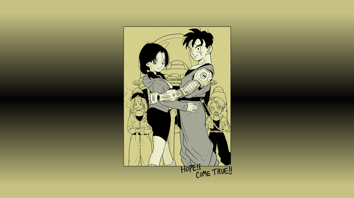 Gohan and Videl with Trunks and Bulma in Dragon Ball Z