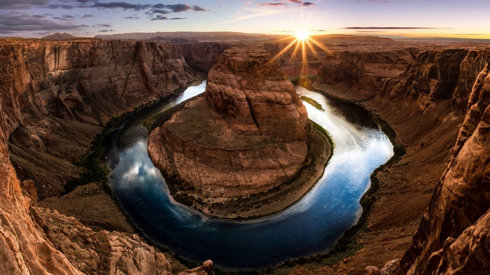 Horseshoe Bend at Sunset