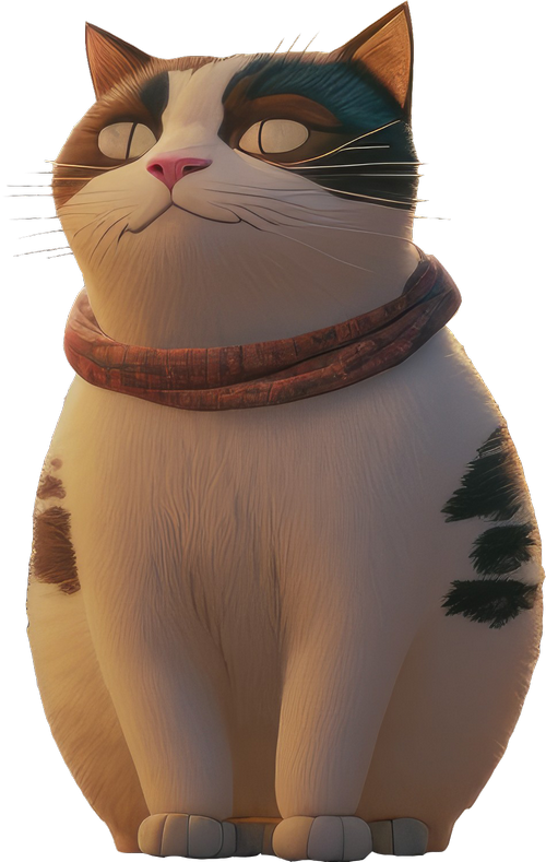 Cat Goomba wearing a scarf