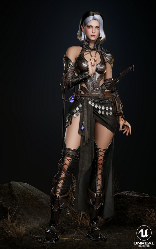 Unreal Engine 5 character design of a woman