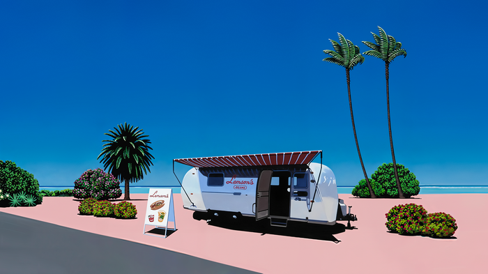 4K LemsonsBeams Airstream Trailer by the Sea
