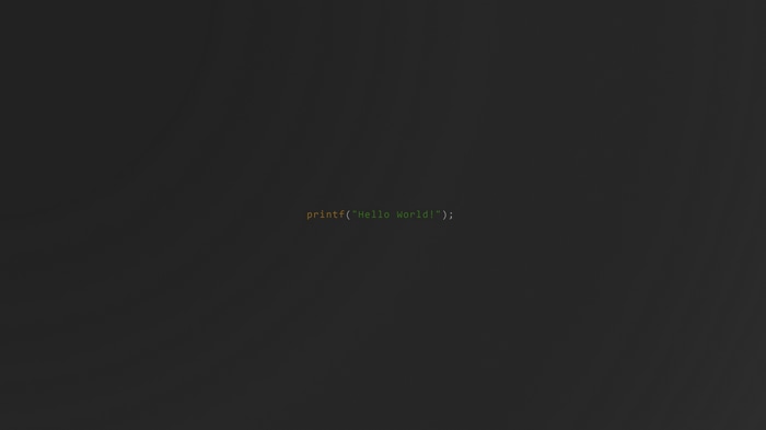 4K programming text 'Hello World!'