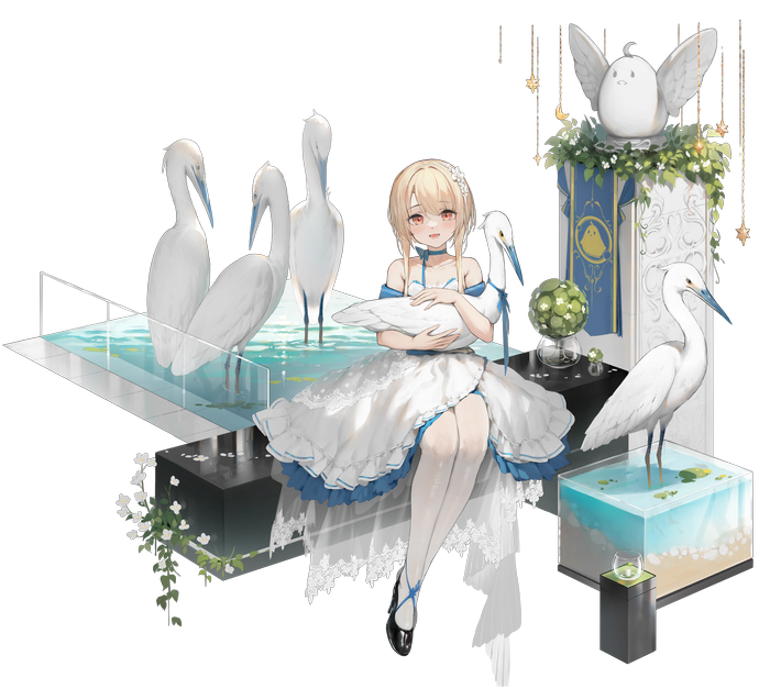 Azur Lane Juneau with Egrets