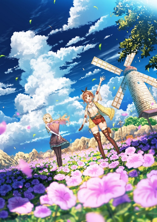 Klaudia Valentz and Reisalin Stout in a Flower Field