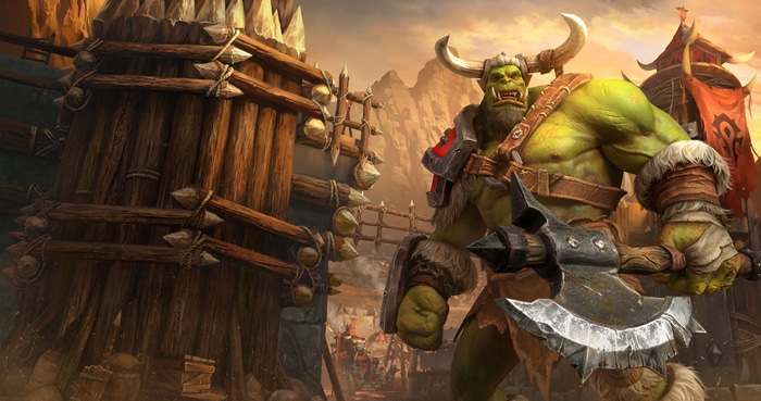 Orc Warrior with Axe in Warcraft III: Reforged