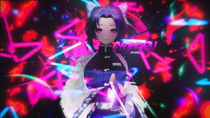 Kochou Shinobu from Kimetsu no Yaiba with sword