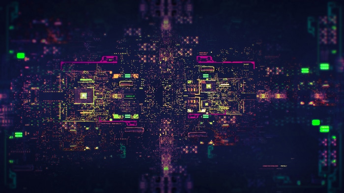 Abstract Technology Circuit Board Art by Dan Voinescu