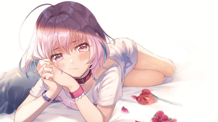 Riamu Yumemi Crying with Flowers