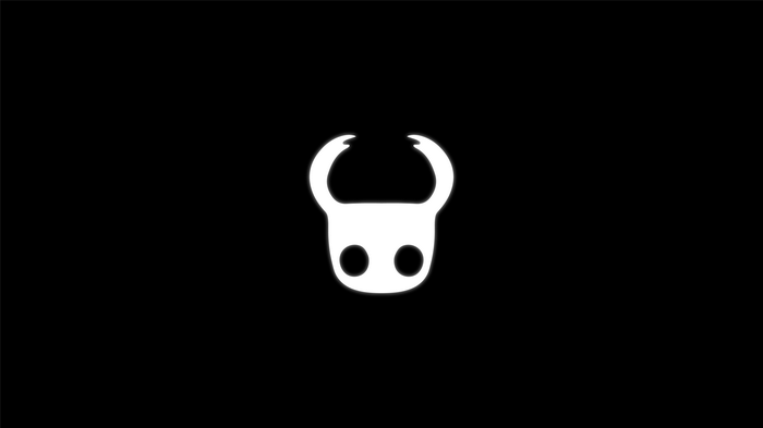 Hollow Knight Logo on Black Background