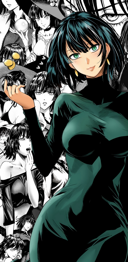 One-Punch Man Fubuki and other characters collage