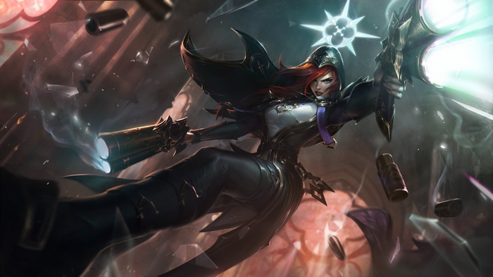 4K Miss Fortune from League of Legends with guns