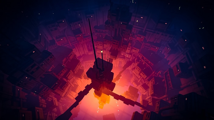 Overwatch screenshot of a futuristic structure