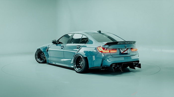 4K BMW M3 Speedhunters bodykit studio shot