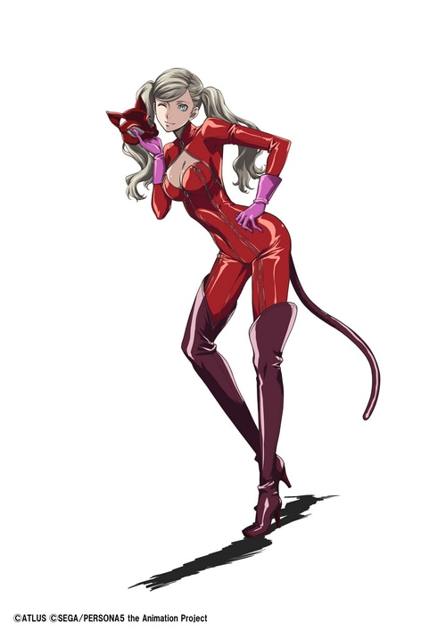 Ann Takamaki from Persona 5 holding a mask