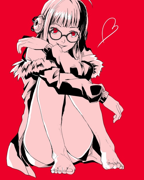Sakura Futaba from Persona 5 Royal with glasses