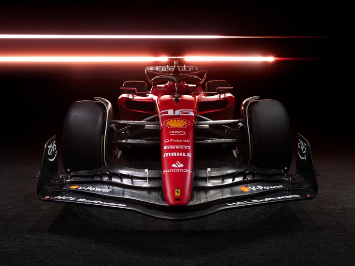 Ferrari SF23 Formula 1 car frontal view