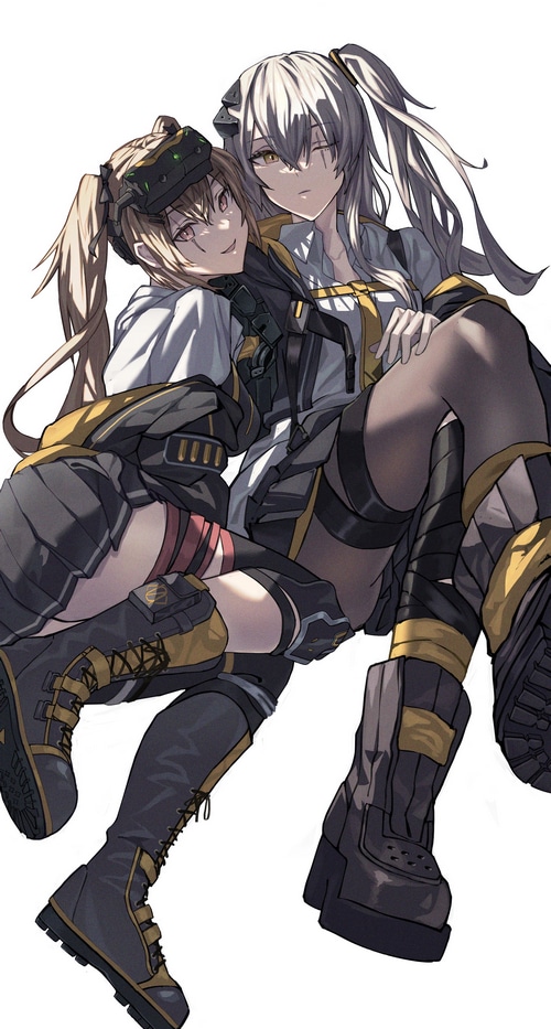 Girls Frontline UMP45 and UMP9 fan art