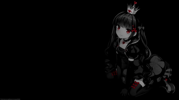 4K Anime Girl with Crown and Dress