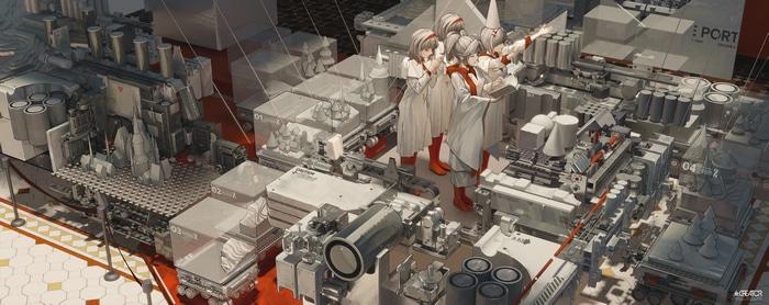 4K T5 factory with anime girls