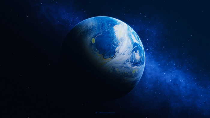 4K Space Art Planet by Adam Taylor