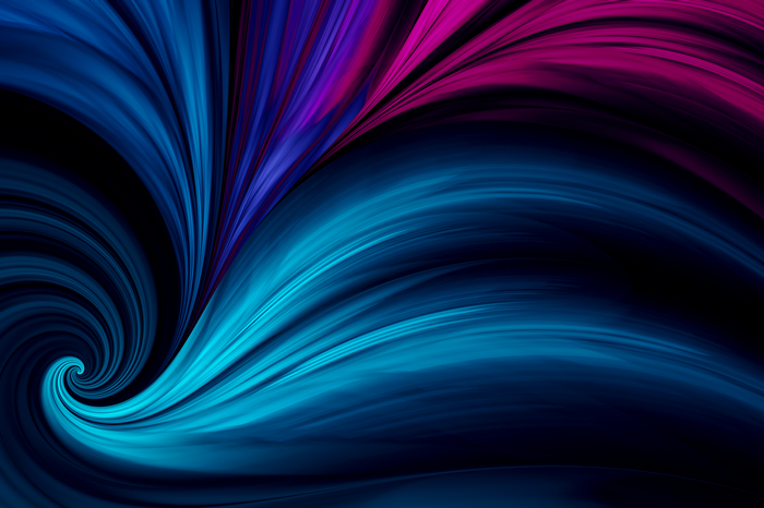 Abstract blue and purple swirls