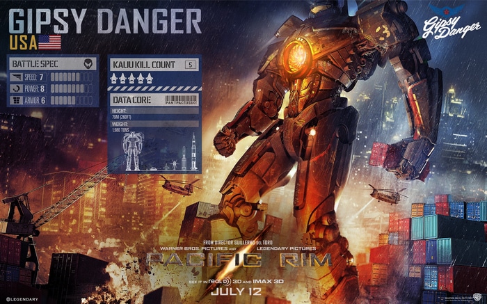 Gipsy Danger from Pacific Rim movie poster