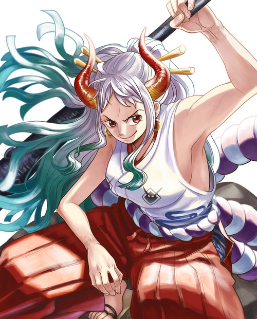 Yamato with horns and weapon