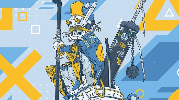 PlayStation Character with Sword and Pipe