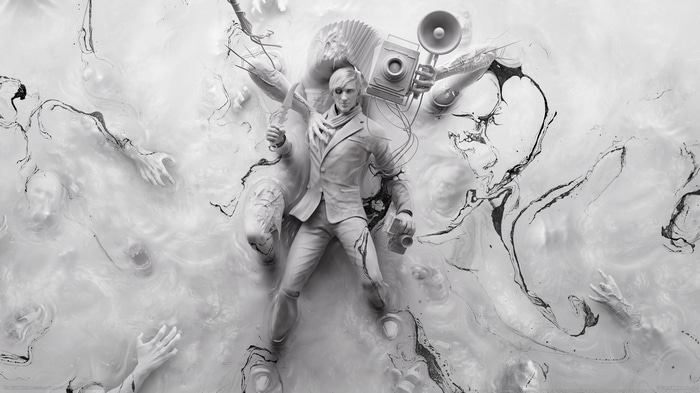 The Evil Within 2 4K: Sebastian Castellanos with Camera and Knife