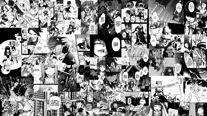 Umineko no Naku Koro ni manga collage
