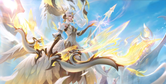 4K Honor of Kings: Angelic Warrior with Dragon