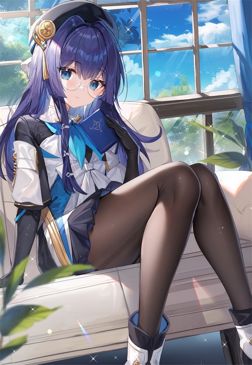Pelageya Sergeyevna from Honkai: Star Rail reading a book