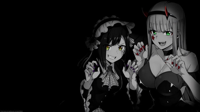 4K Darling in the FranXX Zero Two and Ichigo Halloween