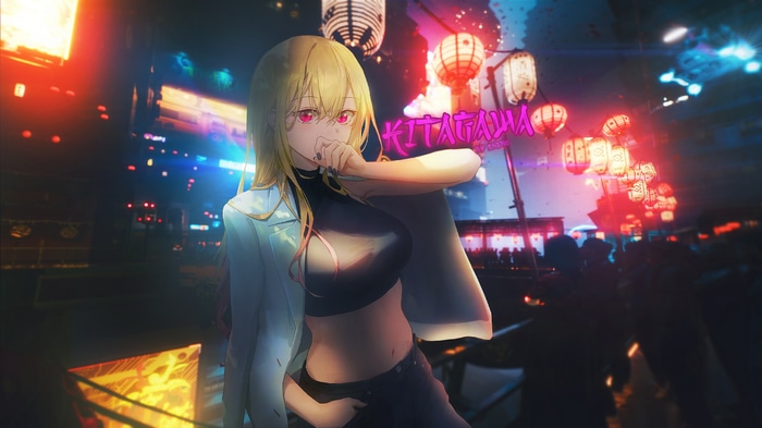 Kitagawa Marin in a Japanese Night Market