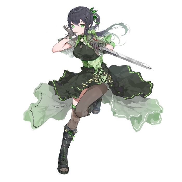 4K Bodhi Wushushenghua character with sword