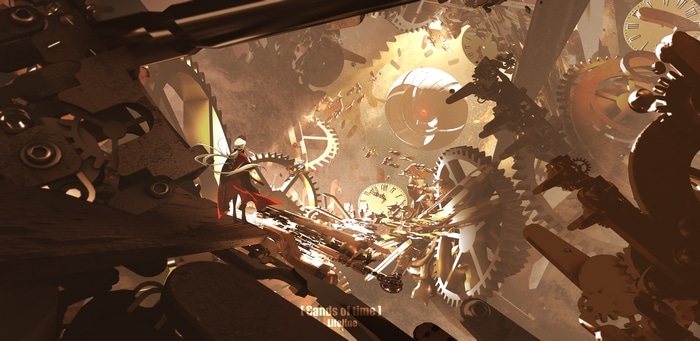 4K Lifeline amidst a clockwork mechanism