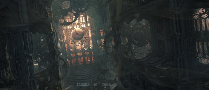 Temple of Time Clock Tower with Gears