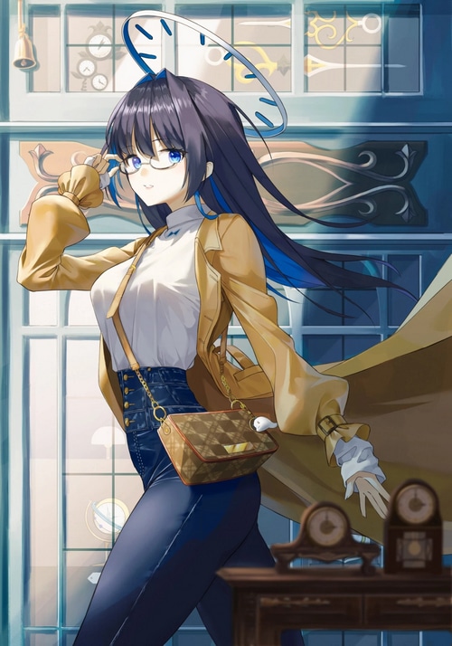 Ouro Kronii with Glasses and Purse
